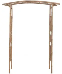 vidaXL Rose Arch Bamboo 145x40x187 cm