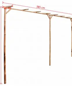vidaXL Pergola Bamboo 385x40x205 cm