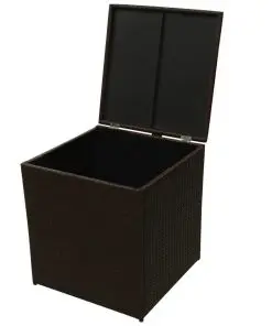 vidaXL 8 Piece Garden Lounge Set with Cushions Poly Rattan Brown