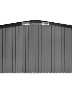 vidaXL Garden Storage Shed Grey Metal 257x205x178 cm