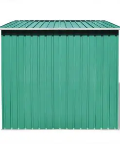 vidaXL Garden Shed Green Metal