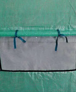 vidaXL Portable Polytunnel Greenhouse Steel Frame Walk-in 18 m²