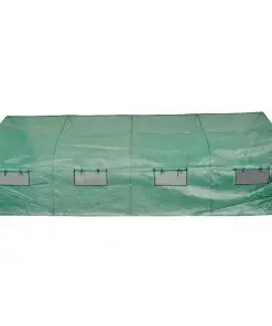 vidaXL Portable Polytunnel Greenhouse Steel Frame Walk-in 18 m²