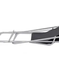 vidaXL Reclining Deck Chairs 2 pcs Steel Black