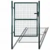 vidaXL Fence Gate Steel 100×250 cm Green vidaXL Fence Gate Steel 100×250 cm Green