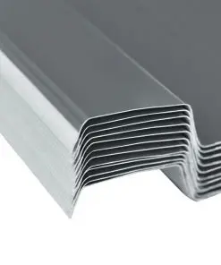 vidaXL Roof Panels 12 pcs Galvanised Steel Grey