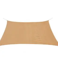 vidaXL Sunshade Sail HDPE Square 2×2 m Beige