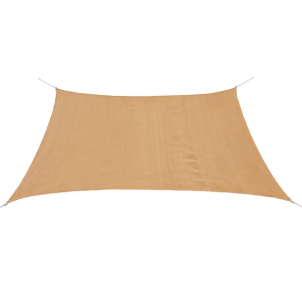 vidaXL Sunshade Sail HDPE Square 2×2 m Beige