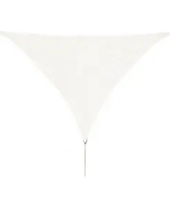 vidaXL Sunshade Sail HDPE Triangular 3.6×3.6×3.6 m White