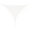 vidaXL Sunshade Sail HDPE Triangular 5x5x5 m White