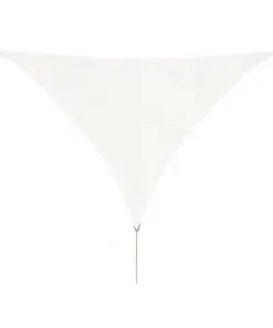 vidaXL Sunshade Sail HDPE Triangular 5x5x5 m White