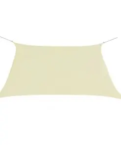 vidaXL Sunshade Sail Oxford Fabric Square 2×2 m Cream