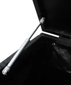 vidaXL Garden Storage Box Black 150x50x60 cm Poly Rattan