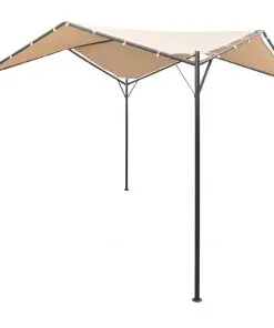 vidaXL Gazebo Pavilion Tent Canopy 3×3 m Steel Beige