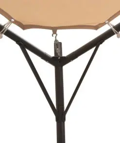 vidaXL Gazebo Pavilion Tent Canopy 3×3 m Steel Beige