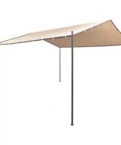 vidaXL Gazebo Pavilion Tent Canopy 4×4 m Steel Beige