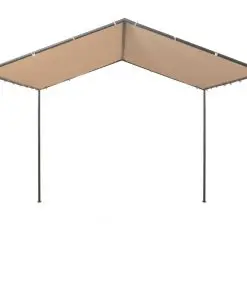 vidaXL Gazebo Pavilion Tent Canopy 3×3 m Steel Beige