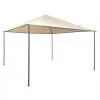 vidaXL Gazebo Pavilion Tent Canopy 4×4 m Steel Beige vidaXL Gazebo Pavilion Tent Canopy 4×4 m Steel Beige