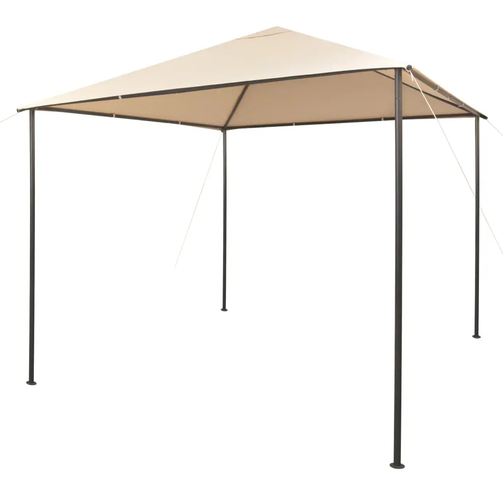 vidaXL Gazebo Pavilion Tent Canopy 3×3 m Steel Beige