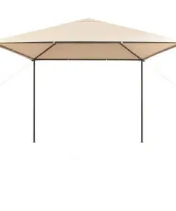vidaXL Gazebo Pavilion Tent Canopy 3×3 m Steel Beige