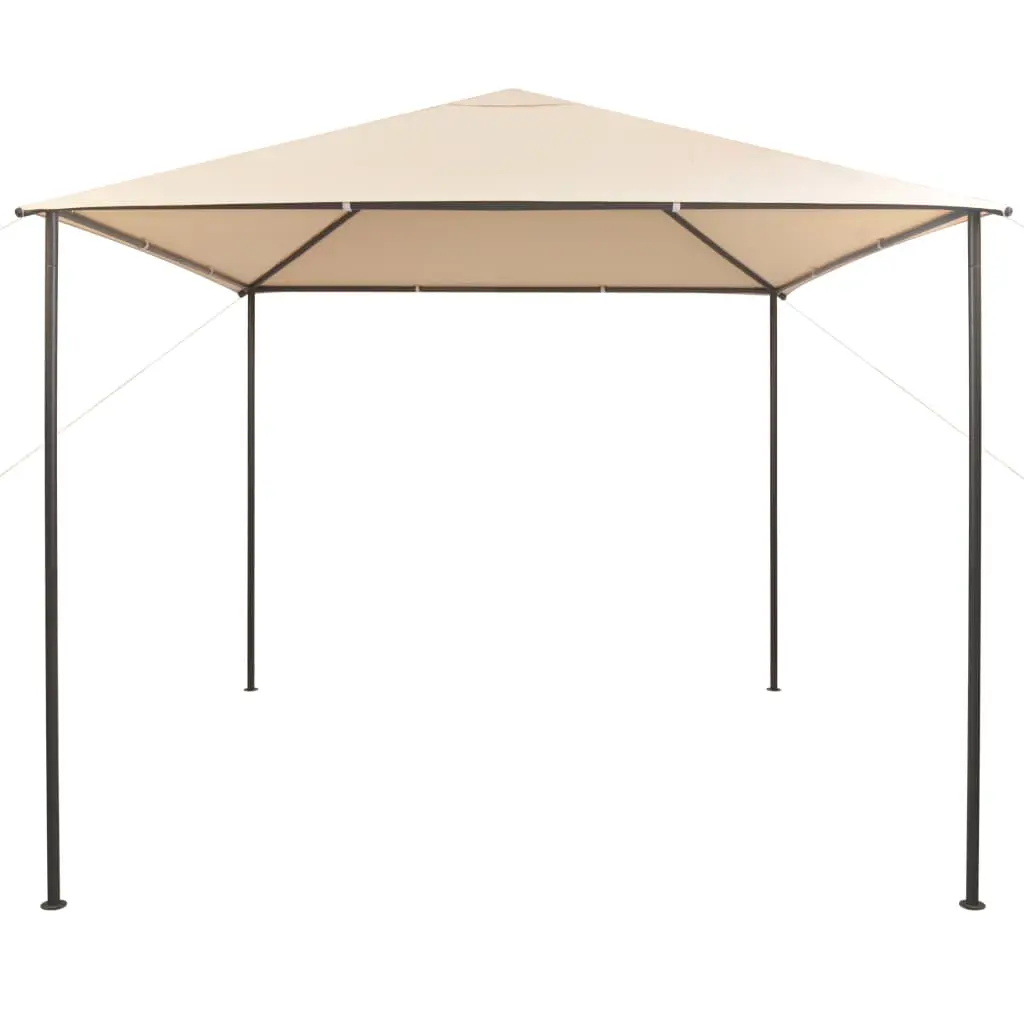 vidaXL Gazebo Pavilion Tent Canopy 3×3 m Steel Beige