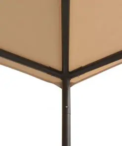 vidaXL Gazebo Pavilion Tent Canopy 3×3 m Steel Beige