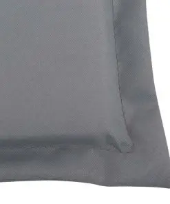 vidaXL Garden Chair Cushions 2 pcs Grey 120x50x3 cm
