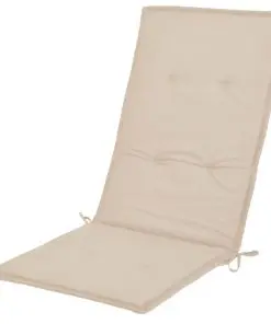 vidaXL Garden Chair Cushions 2 pcs Cream 120x50x3 cm
