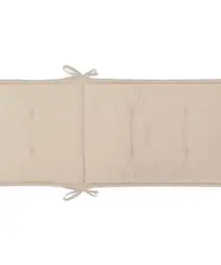 vidaXL Garden Chair Cushions 2 pcs Cream 120x50x3 cm