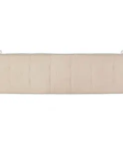 vidaXL Garden Bench Cushion Cream 180x50x3 cm