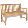vidaXL Garden Bench 120 cm Teak