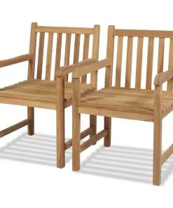 vidaXL 4 Piece Garden Lounge Set with Cushions Solid Teak Wood