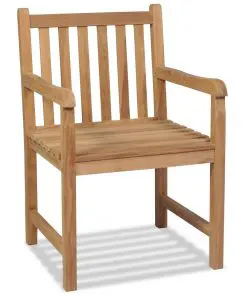 vidaXL 4 Piece Garden Lounge Set with Cushions Solid Teak Wood