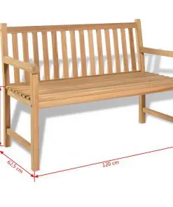 vidaXL 4 Piece Garden Lounge Set with Cushions Solid Teak Wood