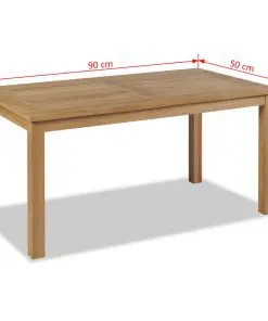 vidaXL Coffee Table Teak 90x50x45 cm