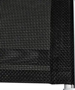 vidaXL Stackable Garden Chairs 6 pcs Steel and Textilene Black
