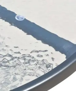 vidaXL 5 Piece Outdoor Dining Set Steel Black