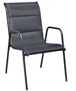 vidaXL 5 Piece Outdoor Dining Set Steel Black