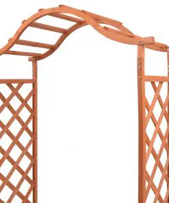 vidaXL Trellis Rose Arch with Planters 180x40x205 cm