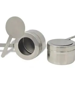 vidaXL 2 Piece Chafing Dish Set Stainless Steel