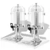 vidaXL Double Juice Dispenser Stainless Steel 2 x 8 L vidaXL Double Juice Dispenser Stainless Steel 2 x 8 L