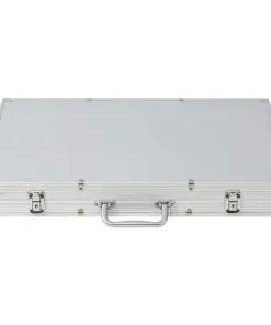 vidaXL Poker Set with 1000 Chips Aluminium