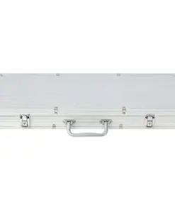 vidaXL Poker Set with 500 Chips Aluminium