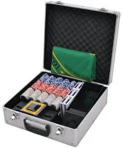 vidaXL Combine Poker/Blackjack Set with 600 Laser Chips Aluminium