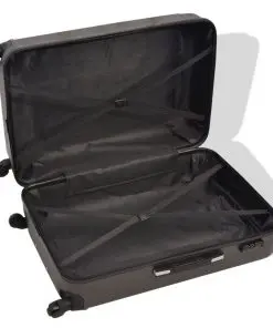 vidaXL Four Piece Hardcase Trolley Set Anthracite