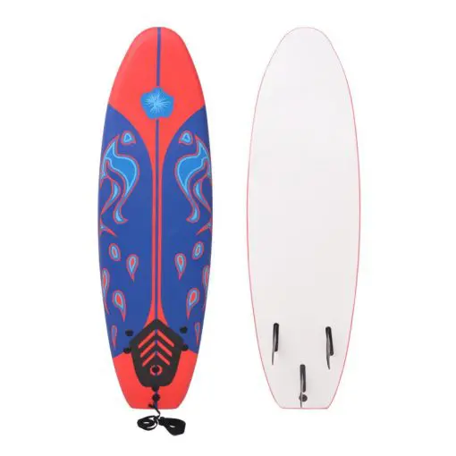 vidaXL Surfboard Blue and Red 170 cm