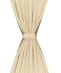 vidaXL Blackout Curtains 2 pcs Double Layer 140×245 cm Beige