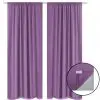 vidaXL Blackout Curtains 2 pcs Double Layer 140×245 cm Lilac