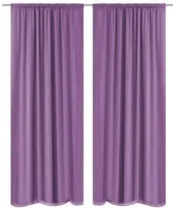vidaXL Blackout Curtains 2 pcs Double Layer 140×245 cm Lilac