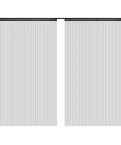 vidaXL String Curtains 2 pcs 140×250 cm Black